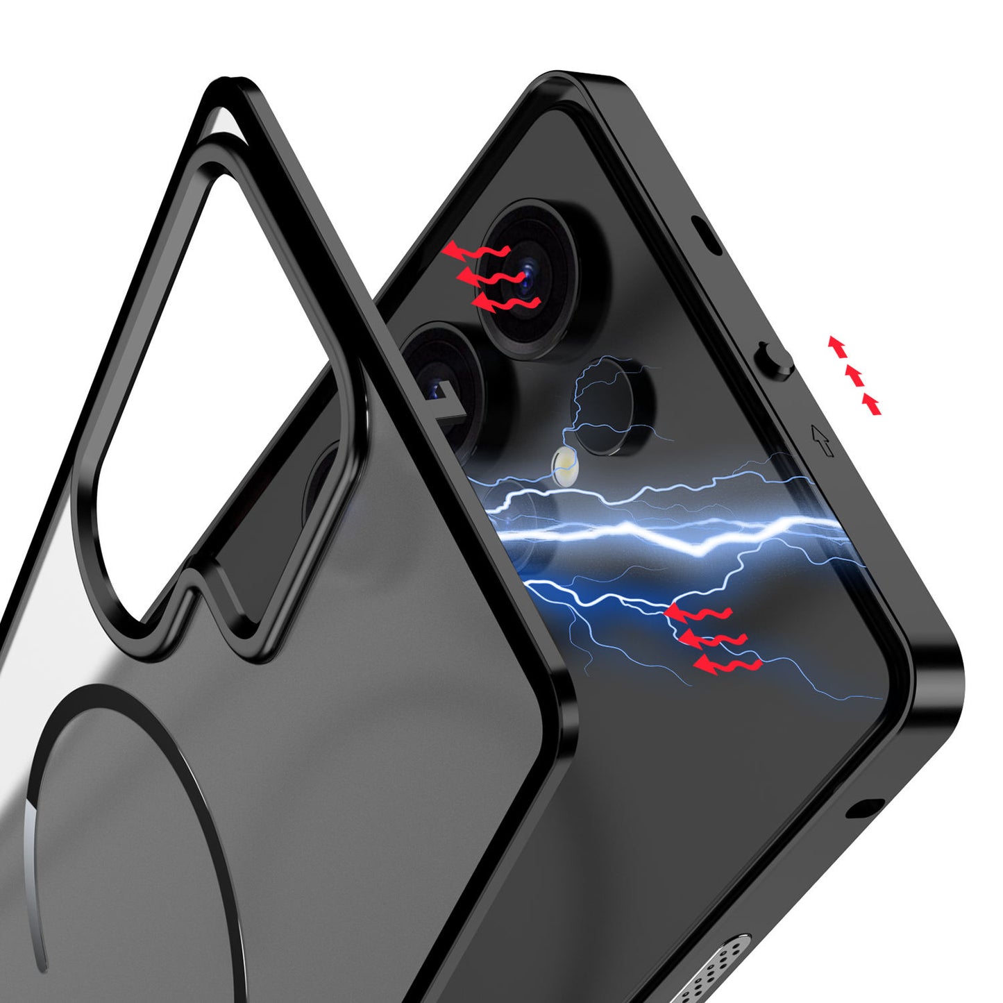 Premium Magnetic Metal Frame Case for Samsung Galaxy S23/S24/S25/S26 Series