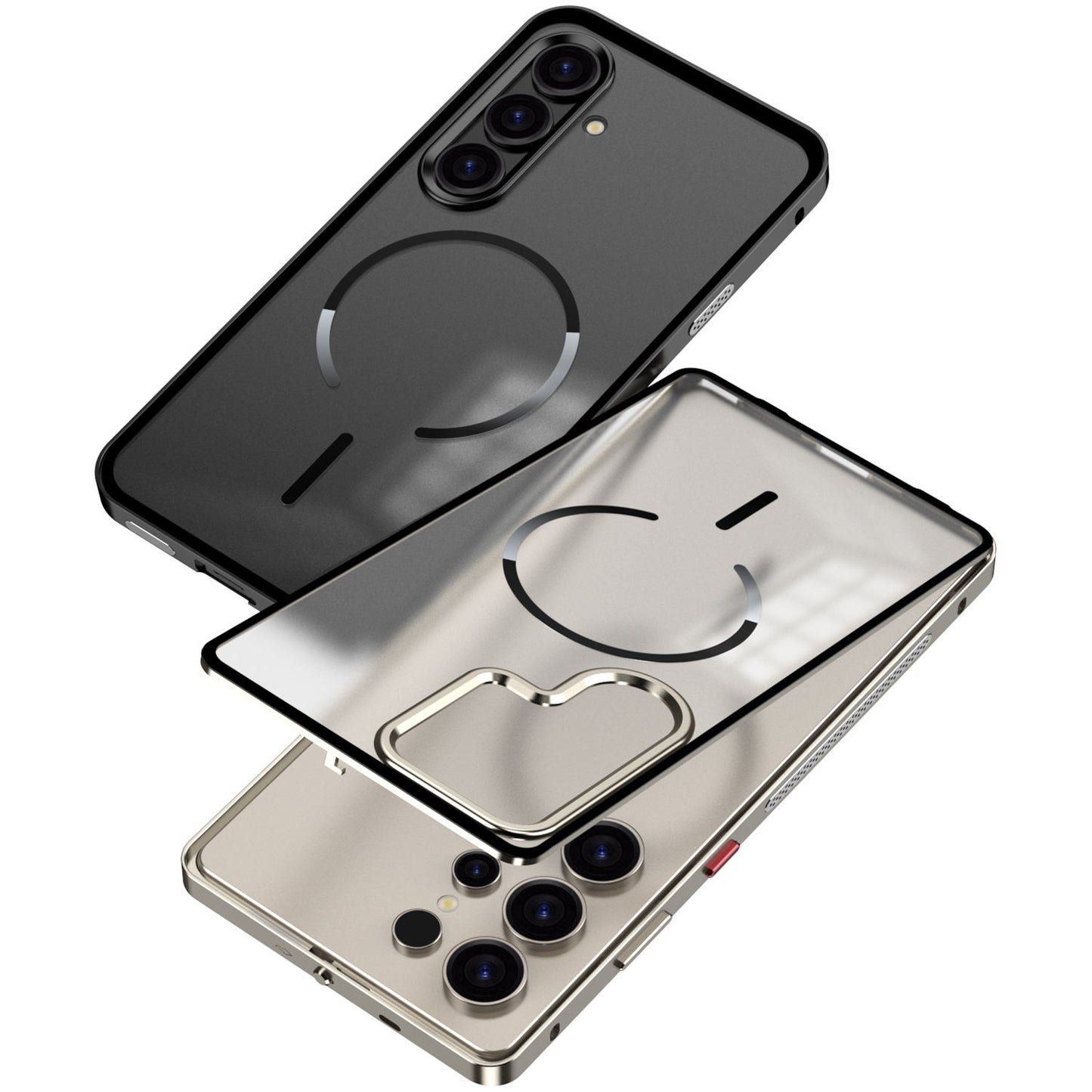 Premium Magnetic Metal Frame Case for Samsung Galaxy S23/S24/S25/S26 Series
