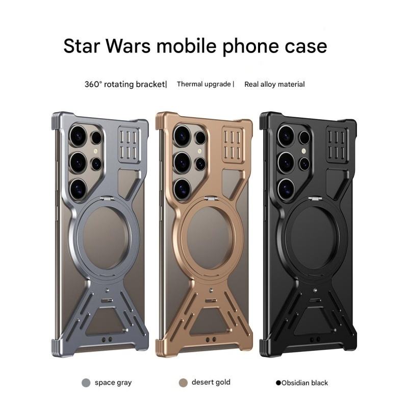 Aluminum Metal Frameless Magnetic Case for Samsung S22 S23 S24 S25 Ultra | Anamika Mart