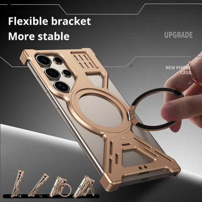 Aluminum Metal Frameless Magnetic Case for Samsung S22 S23 S24 S25 Ultra | Anamika Mart