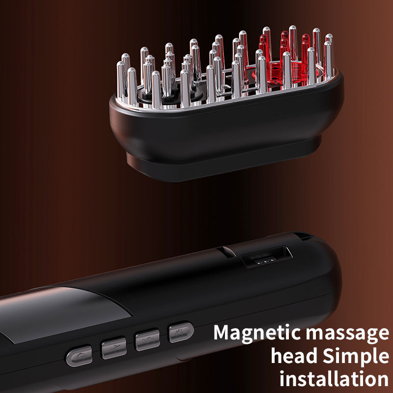 4-in-1 Electric Massage Comb with Red Light & EMS | Facial, Neck & Scalp Massager | Anamika Mart