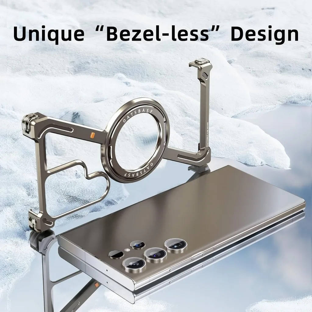 Hot Z Shape Aluminum Magnetic Case for Samsung S24 S25 S26 Ultra | Anamika Mart