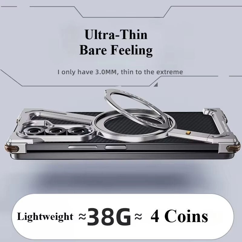 Hot Z Shape Aluminum Magnetic Case for Samsung S24 S25 S26 Ultra | Anamika Mart