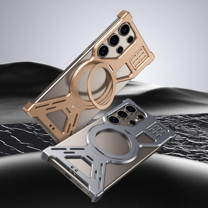 Samsung Galaxy S23 Ultra / S24 Ultra / S25 Ultra / S26 Ultra Hollow Aluminum Alloy Magnetic Case