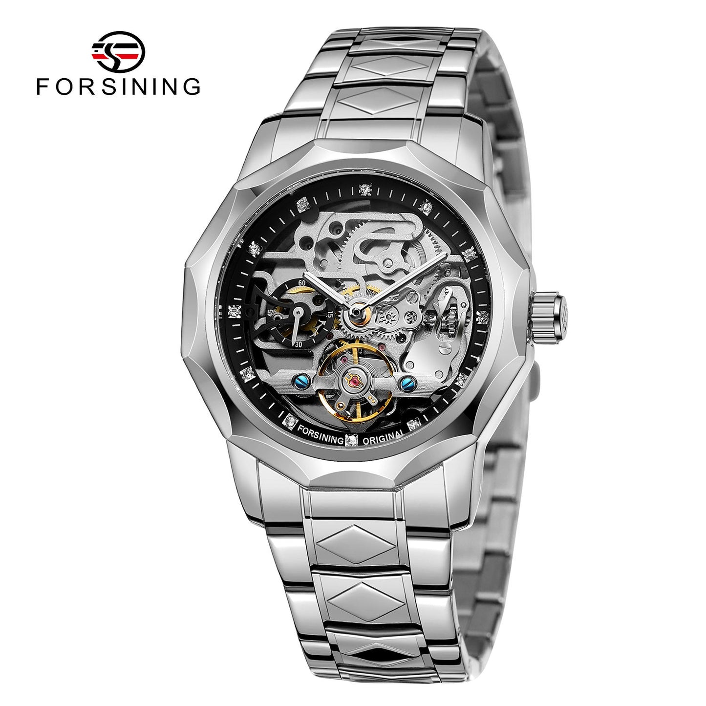 Forsining 199A Luxury Skeleton Automatic Mechanical Men's Watch