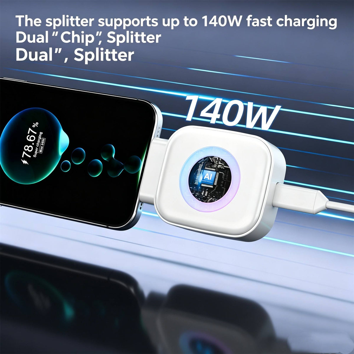 Smart Charging Separator XC01 – 140W Type-C Auto Disconnect