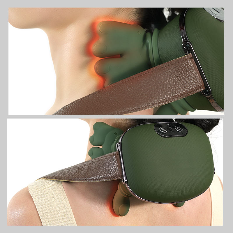 Smart Neck & Shoulder Massager with Heating | 3D Shiatsu Deep Kneading Rechargeable Body Massager