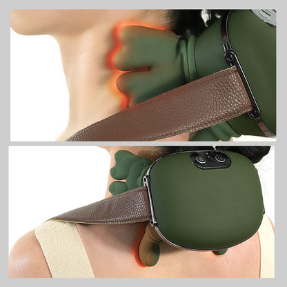 Smart Neck & Shoulder Massager with Heating | 3D Shiatsu Deep Kneading Rechargeable Body Massager