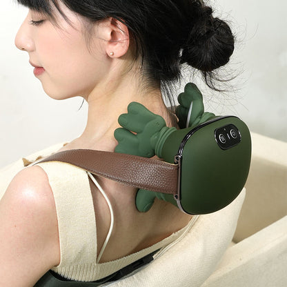 Smart Neck & Shoulder Massager with Heating | 3D Shiatsu Deep Kneading Rechargeable Body Massager