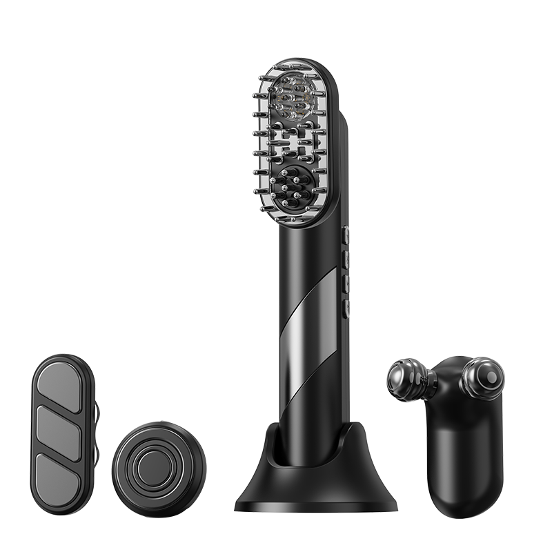 4-in-1 Electric Massage Comb with Red Light & EMS | Facial, Neck & Scalp Massager | Anamika Mart