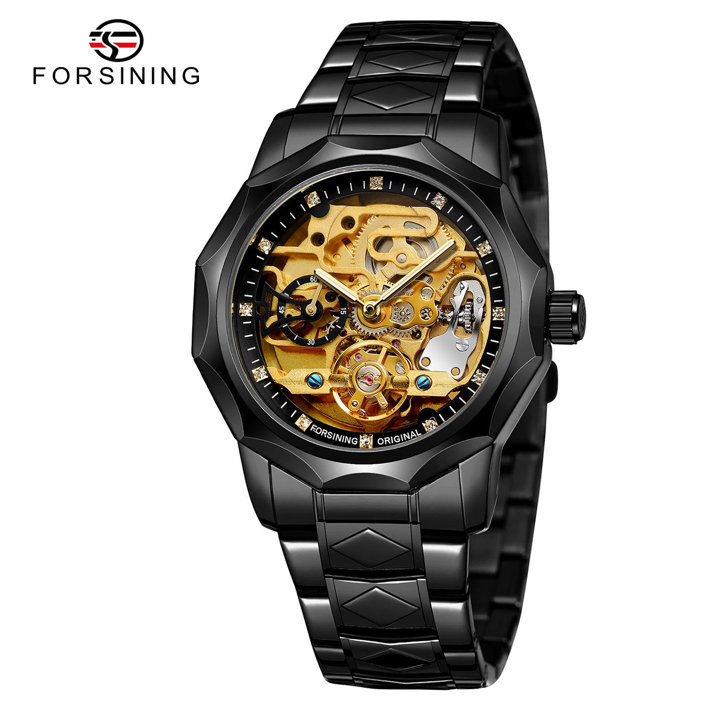 Forsining 199A Luxury Skeleton Automatic Mechanical Men's Watch