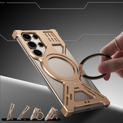 Samsung Galaxy S23 Ultra / S24 Ultra / S25 Ultra / S26 Ultra Hollow Aluminum Alloy Magnetic Case