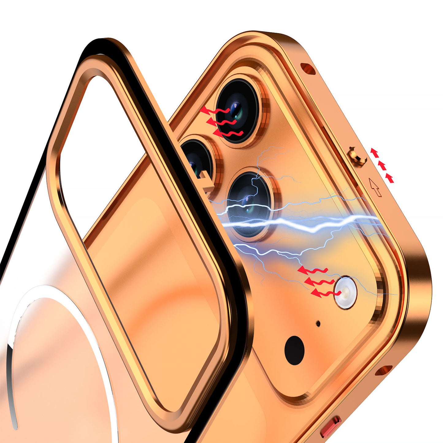Premium Metal Bumper Frame Magnetic Case for iPhone 17 Series | Anamika Mart