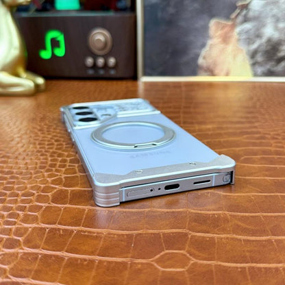 Luxury Matte Translucent Metal Case with 360° Magnetic Stand for Samsung Ultra Series