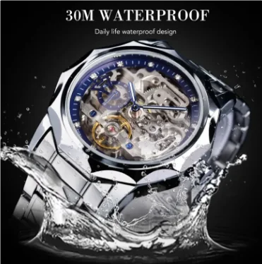Forsining 199A Luxury Skeleton Automatic Mechanical Men's Watch