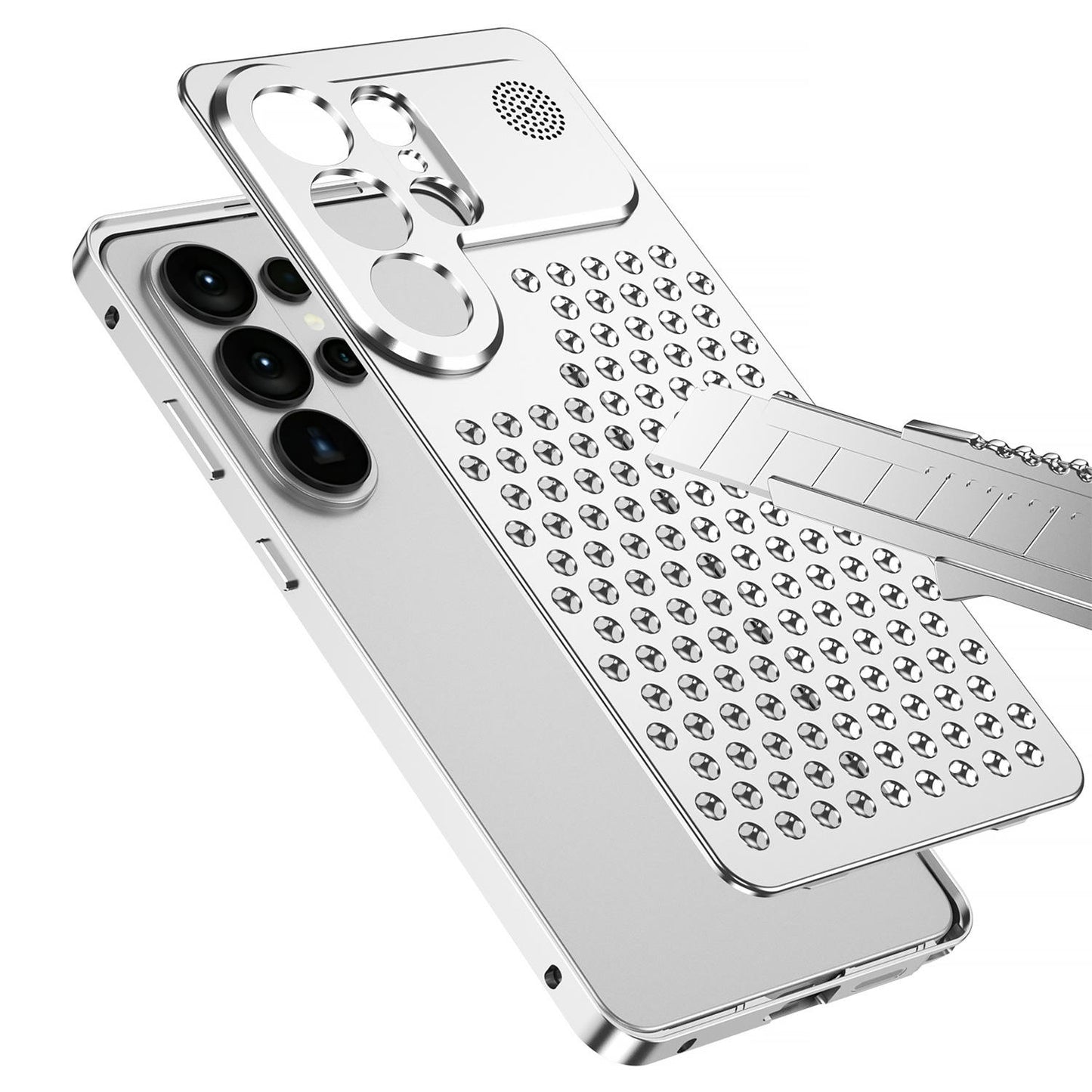 Luxury Aromatherapy Aluminum Metal Magnetic Case for Samsung Galaxy S23/S24/S25/S26 Series