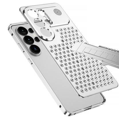 Luxury Aromatherapy Aluminum Metal Magnetic Case for Samsung Galaxy S23/S24/S25/S26 Series