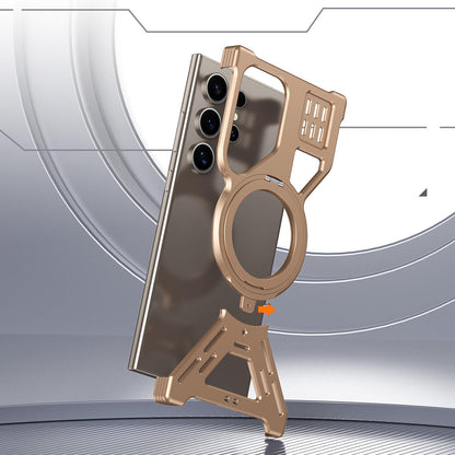 Samsung Galaxy S23 Ultra / S24 Ultra / S25 Ultra / S26 Ultra Hollow Aluminum Alloy Magnetic Case