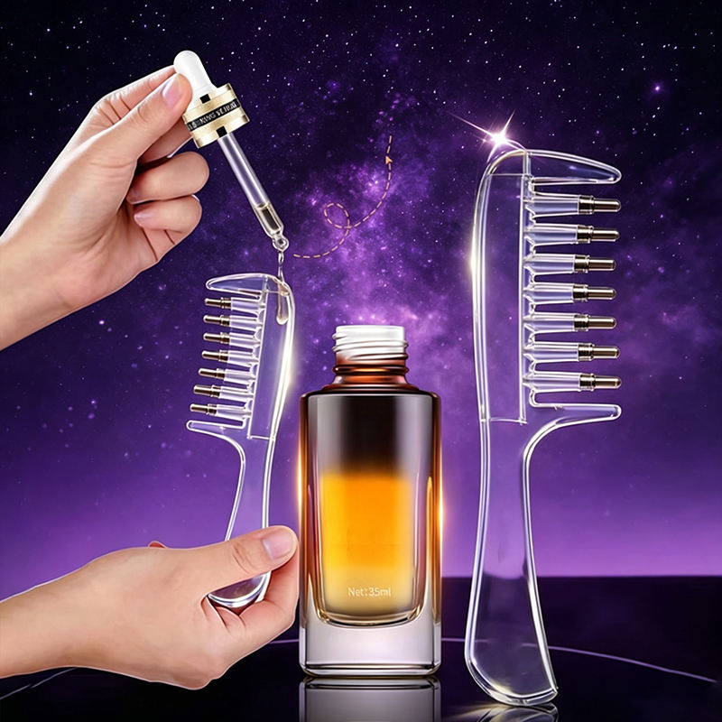 Rolling Ball Scalp Oil Applicator Comb