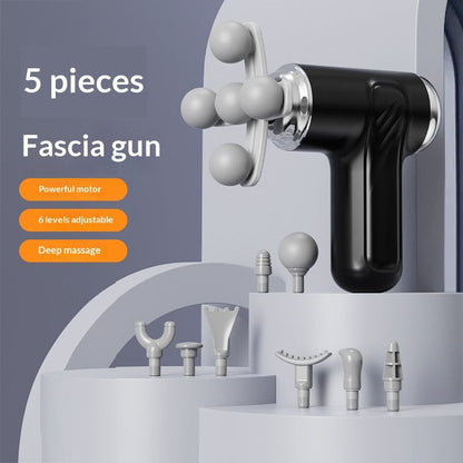 💪 LM-280 Fascia Gun – Five-Head Hit Massage | 6-Speed Rechargeable