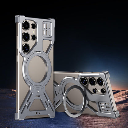 Samsung Galaxy S23 Ultra / S24 Ultra / S25 Ultra / S26 Ultra Hollow Aluminum Alloy Magnetic Case