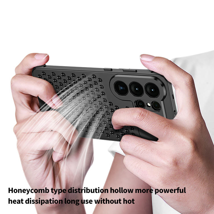 Luxury Aromatherapy Aluminum Metal Magnetic Case for Samsung Galaxy S23/S24/S25/S26 Series