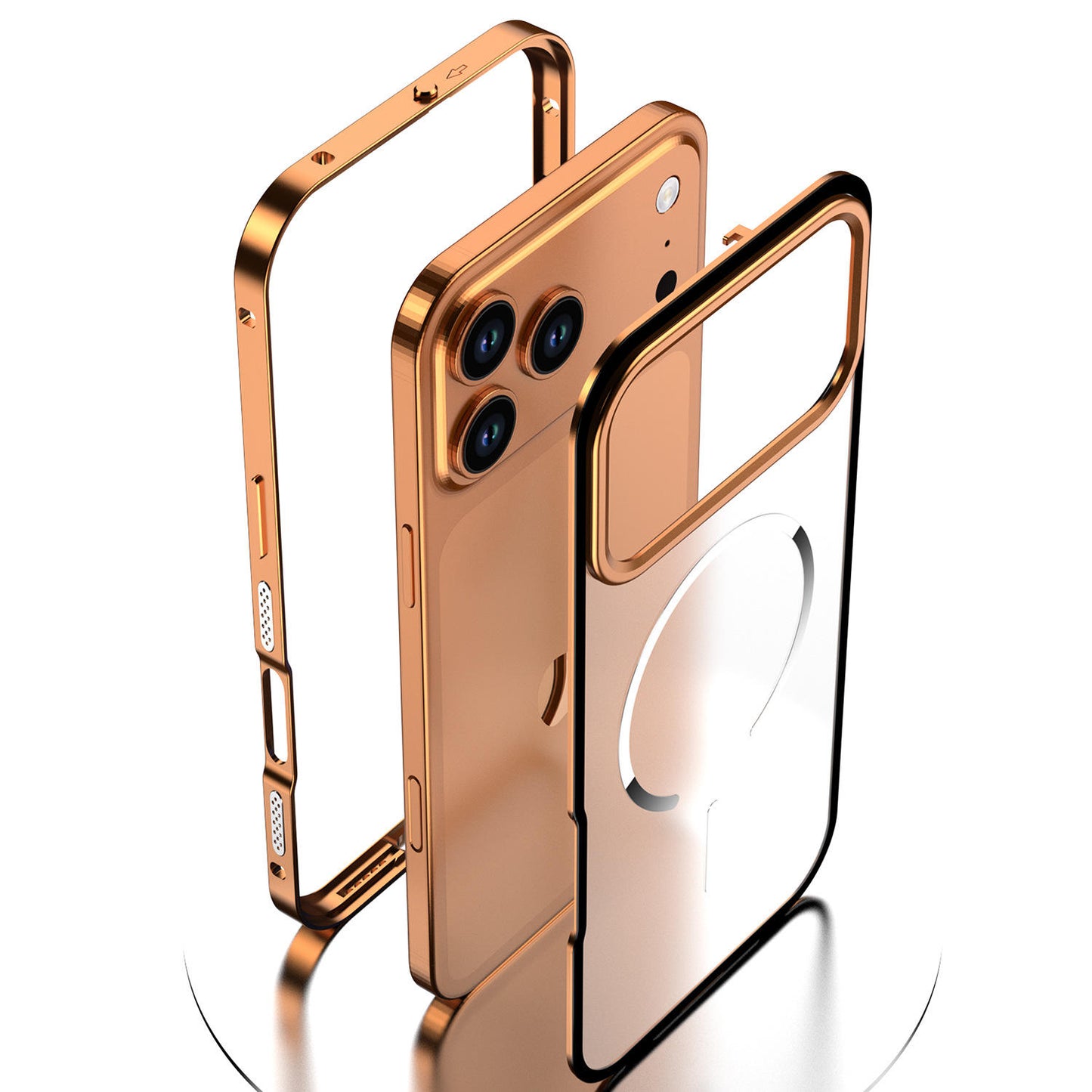Premium Metal Bumper Frame Magnetic Case for iPhone 17 Series | Anamika Mart