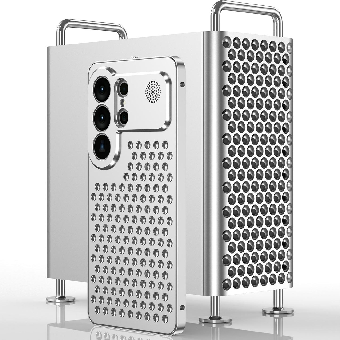 Luxury Aromatherapy Aluminum Metal Magnetic Case for Samsung Galaxy S23/S24/S25/S26 Series