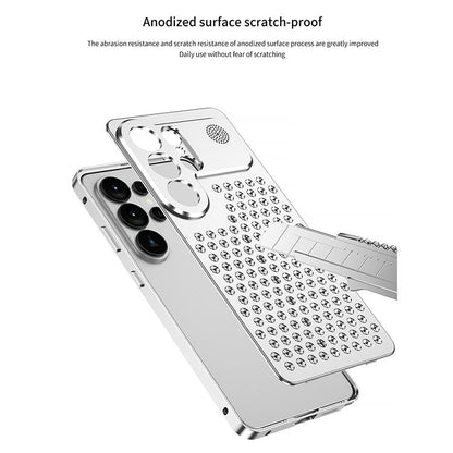 Luxury Aromatherapy Aluminum Metal Magnetic Case for Samsung Galaxy S23/S24/S25/S26 Series