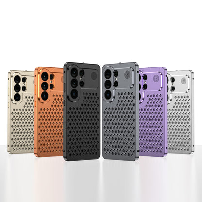 Luxury Aromatherapy Aluminum Metal Magnetic Case for Samsung Galaxy S23/S24/S25/S26 Series