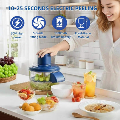 Rechargeable Automatic Fruit & Vegetable Peeler | Smart Electric Kitchen Peeler | Anamika Mart