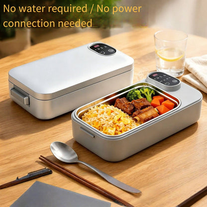 Rechargeable Water-Free Electric Lunch Box | 1L USB Food Warmer
