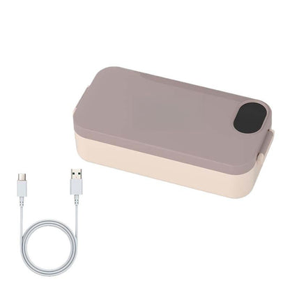 Rechargeable Water-Free Electric Lunch Box | 1L USB Food Warmer