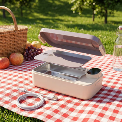 Rechargeable Water-Free Electric Lunch Box | 1L USB Food Warmer