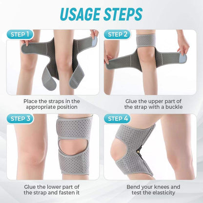 2026 Knee Assistive Device Breathable Nylon Upgraded Knee Protection Spring Booster Brace for Joint Pain Relief Walk Support