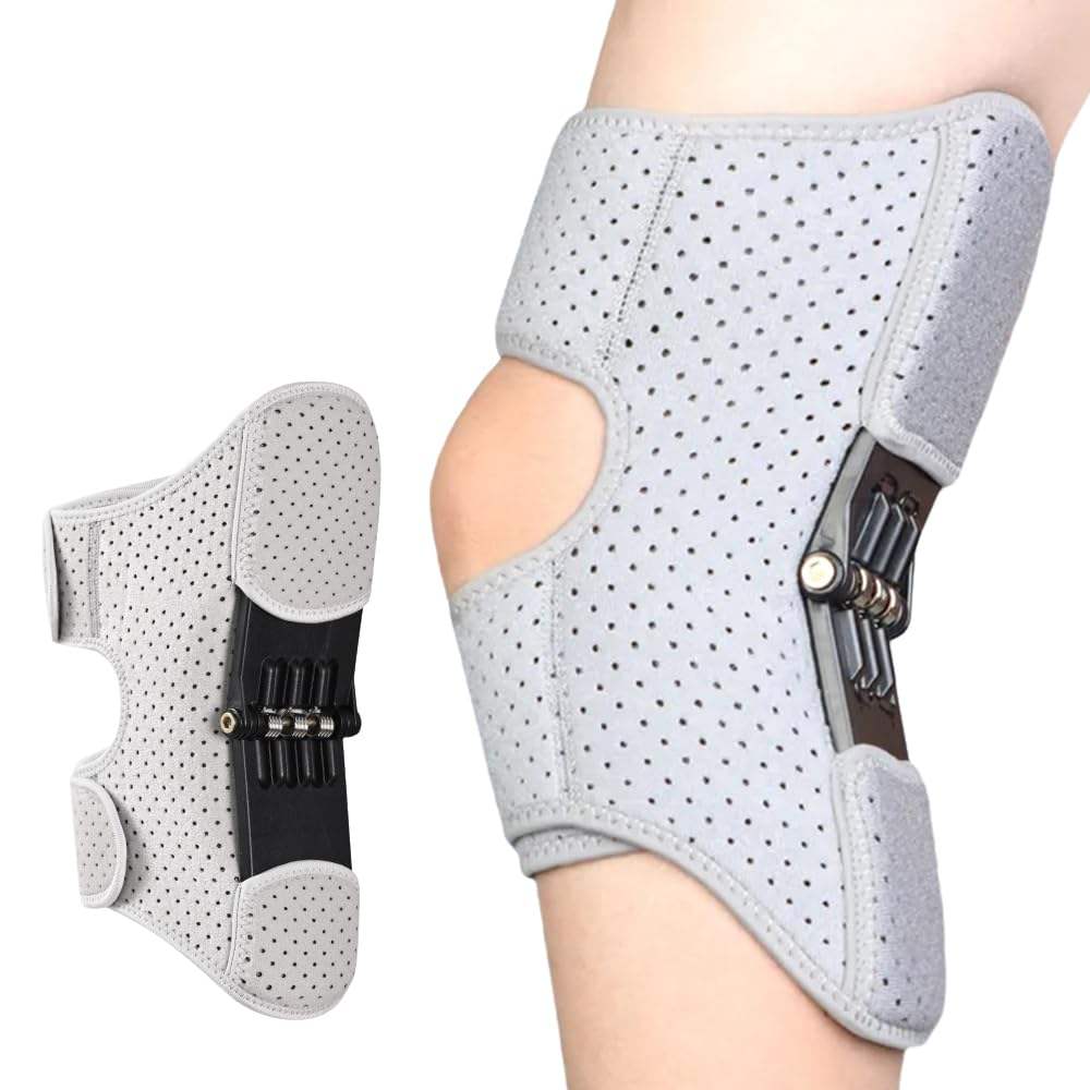 2026 Knee Assistive Device Breathable Nylon Upgraded Knee Protection Spring Booster Brace for Joint Pain Relief Walk Support
